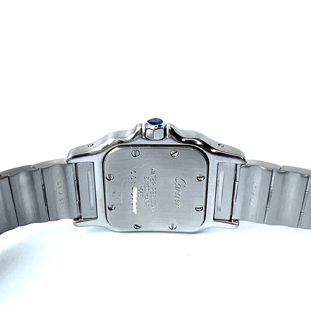 CARTIER Santos Galbee Quartz Steel 0.69TCW DIAMOND Watch - Picture 6 of 7